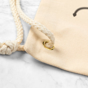 FAITH OVER FEAR Drawstring Canvas Backpack