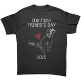 First_Fathers_Day_Personalized_T-Shirt__Black_Front_Mockup.png