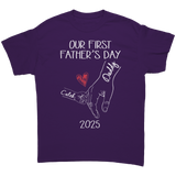 First_Fathers_Day_Personalized_T-Shirt__Purple_Front_Mockup.png