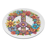 Floral PEACE SIGN Car Magnet