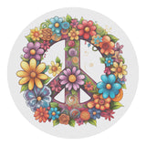 Floral PEACE SIGN Car Magnet