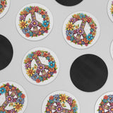 Floral PEACE SIGN Car Magnet