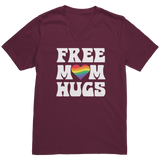 Free_Mom_Hugs_V-Neck_T-Shirt_Maroon_Mockup.png
