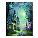 GOTHIC Fantasy HOUSE 11x14 Poster Print, Matte or Glossy