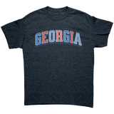 Georgia_Unisex_T-Shirt_State_Pride_Heather_Navy_Front_Mockup.png