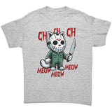 Halloween Cat Ch Ch Ch Jason Cat Unisex T-Shirt Friday the 13th
