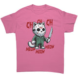 Halloween Cat Ch Ch Ch Jason Cat Unisex T-Shirt Friday the 13th