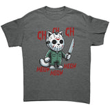 Halloween Cat Ch Ch Ch Jason Cat Unisex T-Shirt Friday the 13th
