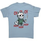 Halloween Cat Ch Ch Ch Jason Cat Unisex T-Shirt Friday the 13th
