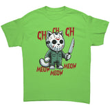 Halloween Cat Ch Ch Ch Jason Cat Unisex T-Shirt Friday the 13th