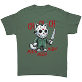 Halloween Cat Ch Ch Ch Jason Cat Unisex T-Shirt Friday the 13th