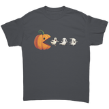 Halloween_Pac_Man_Pumpkin_Chasing_Ghosts_Charcoal_Front_Mockup.png