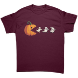 Halloween_Pac_Man_Pumpkin_Chasing_Ghosts_Maroon_Front_Mockup.png