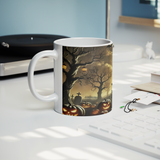 Haunted_House_Halloween_Coffee_Mug_11oz__Lifestyle_Record_Player_Mockup.png
