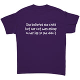 But Her Cat was Asleep on Her Lap so She Didn't Unisex T-Shirt