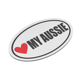 I Heart My AUSSIE Euro CAR MAGNET, Love My AUSSIE