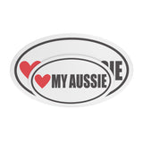 I Heart My AUSSIE Euro CAR MAGNET, Love My AUSSIE