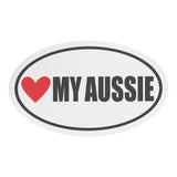 I Heart My AUSSIE Euro CAR MAGNET, Love My AUSSIE