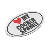 I Heart My COCKER SPANIEL Euro CAR MAGNET, Love My COCKER SPANIEL