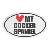 I Heart My COCKER SPANIEL Euro CAR MAGNET, Love My COCKER SPANIEL