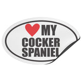 I Heart My COCKER SPANIEL Euro CAR MAGNET, Love My COCKER SPANIEL