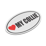 I Heart My COLLIE Euro CAR MAGNET, Love My COLLIE