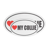 I Heart My COLLIE Euro CAR MAGNET, Love My COLLIE