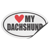 I Heart My DACHSHUND Euro CAR MAGNET, Love My DACHSHUND