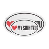 I Heart My SHIH TZU Euro CAR MAGNET, Love My  SHIH TZU