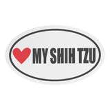 I Heart My SHIH TZU Euro CAR MAGNET, Love My  SHIH TZU