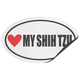 I Heart My SHIH TZU Euro CAR MAGNET, Love My  SHIH TZU