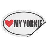 I Heart My YORKIE Euro CAR MAGNET, Love My YORKIE