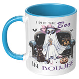 I Put the BOO in Boujee 11oz Color Accent or Plain White Coffee Mug