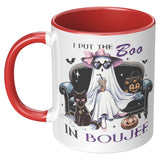 I Put the BOO in Boujee 11oz Color Accent or Plain White Coffee Mug
