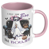 I Put the BOO in Boujee 11oz Color Accent or Plain White Coffee Mug