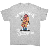 Im_Just_Here_for_the_Wieners_Unisex_T-S_Ash_Grey_Front_Mockup.png