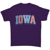 Iowa_Unisex_T-Shirt_State_Pride_Purple_Front_Mockup.png