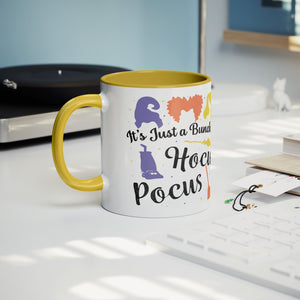 It's Just a Bunch of Hocus Pocus 11oz Yellow Accent Coffee Mug