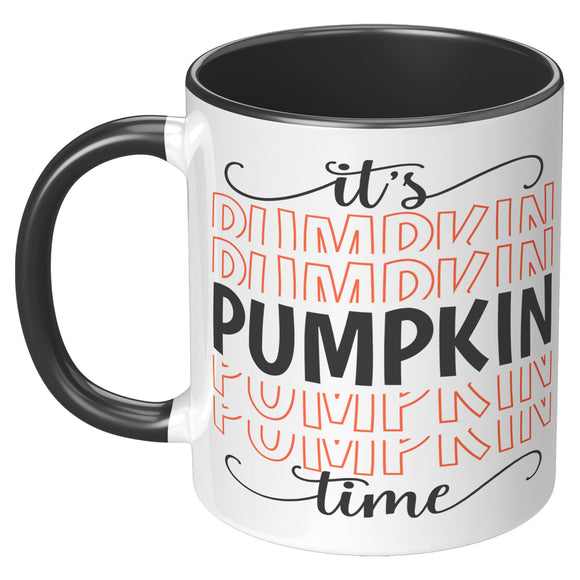 It's Pumpkin Time 11oz Color Accent COFFEE MUG