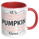 It's Pumpkin Time 11oz Color Accent COFFEE MUG