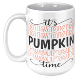 It's Pumpkin Time 15oz Color Accent COFFEE MUG