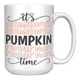 It's Pumpkin Time 15oz Color Accent COFFEE MUG