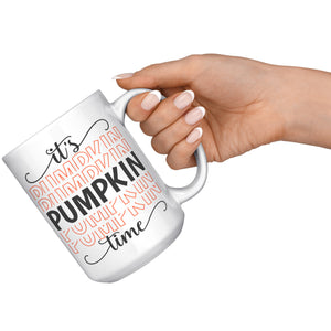 It's Pumpkin Time 15oz Color Accent COFFEE MUG