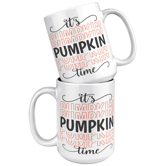 It's Pumpkin Time 15oz Color Accent COFFEE MUG