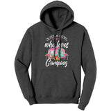 Just a Girl Who Loves CAMPING Unisex HOODIE