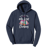 Just a Girl Who Loves CAMPING Unisex HOODIE