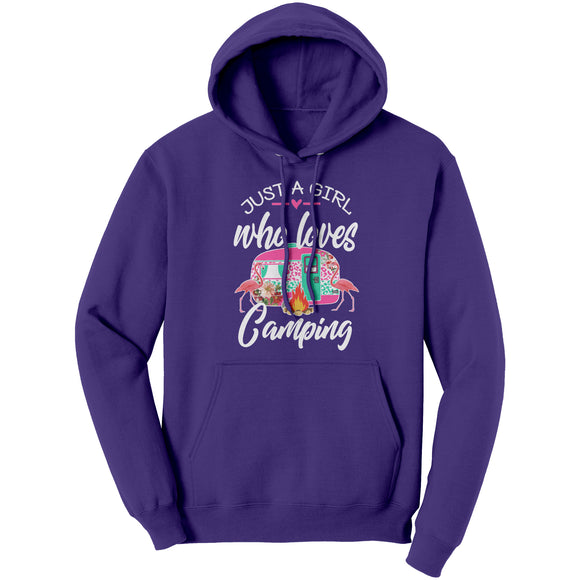 Just a Girl Who Loves CAMPING Unisex HOODIE