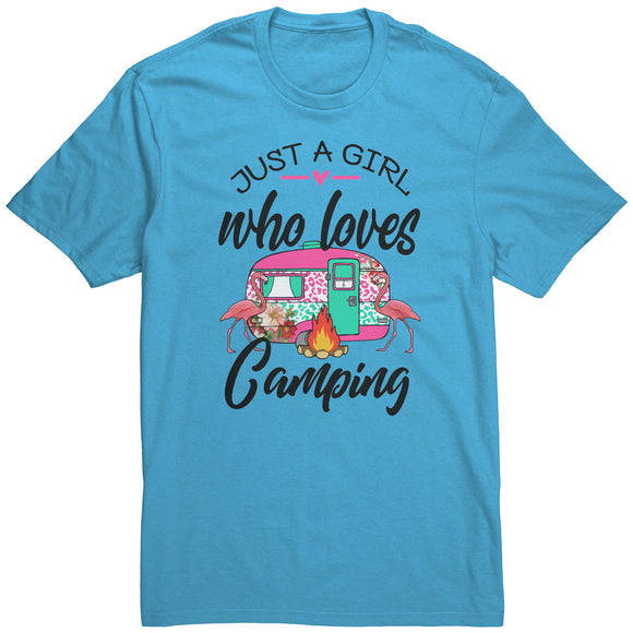 Just a Girl Who Loves CAMPING Unisex T-Shirt