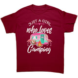 Just a Girl Who Loves CAMPING Unisex T-Shirt