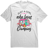 Just a Girl Who Loves CAMPING Unisex T-Shirt